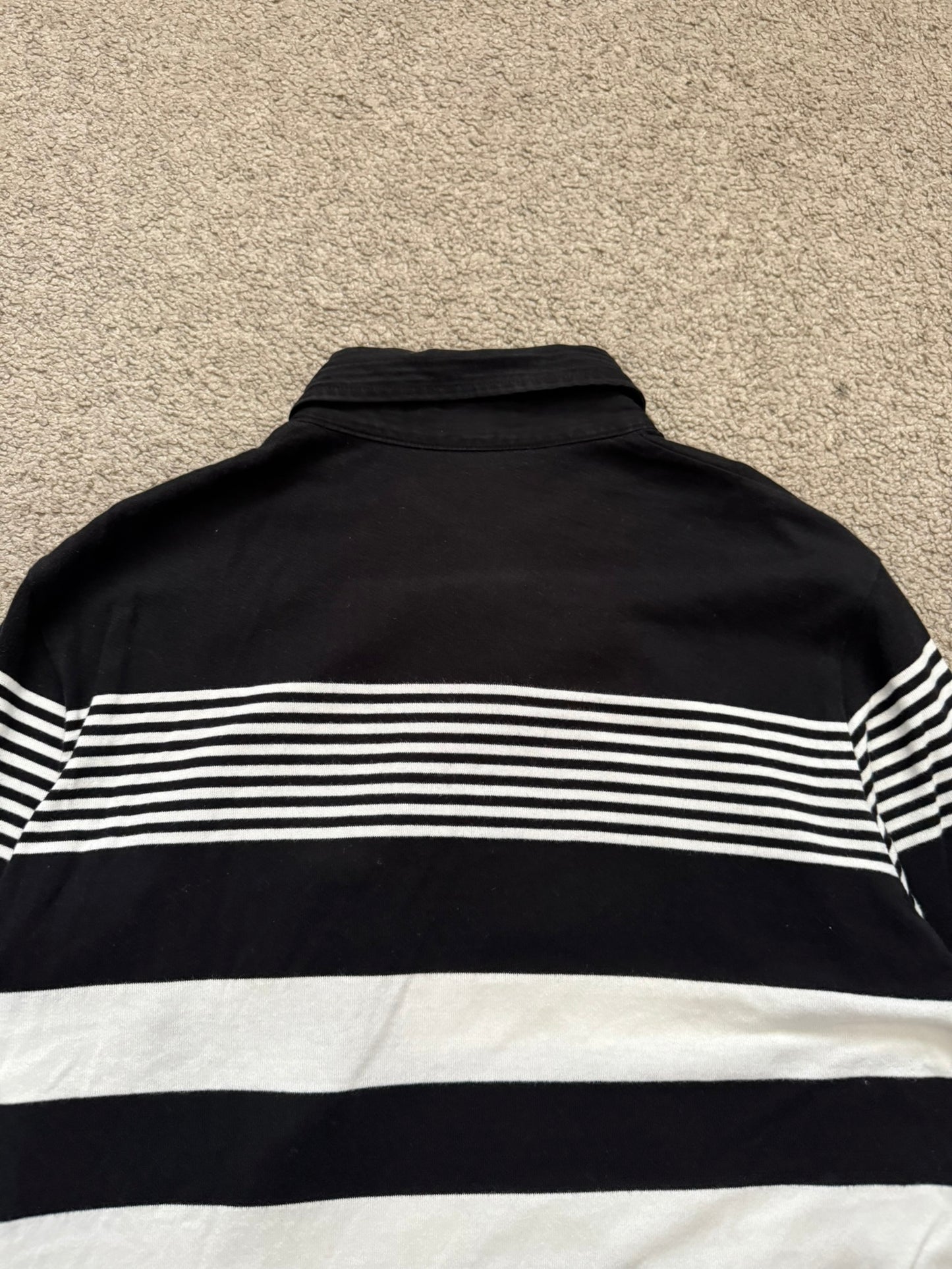 SS07 Undercover Striped Rugby Polo Long Sleeve Shirt
