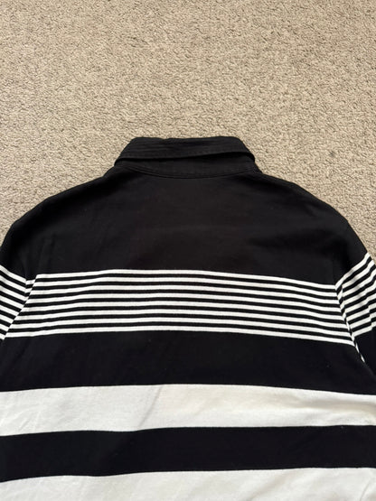 SS07 Undercover Striped Rugby Polo Long Sleeve Shirt