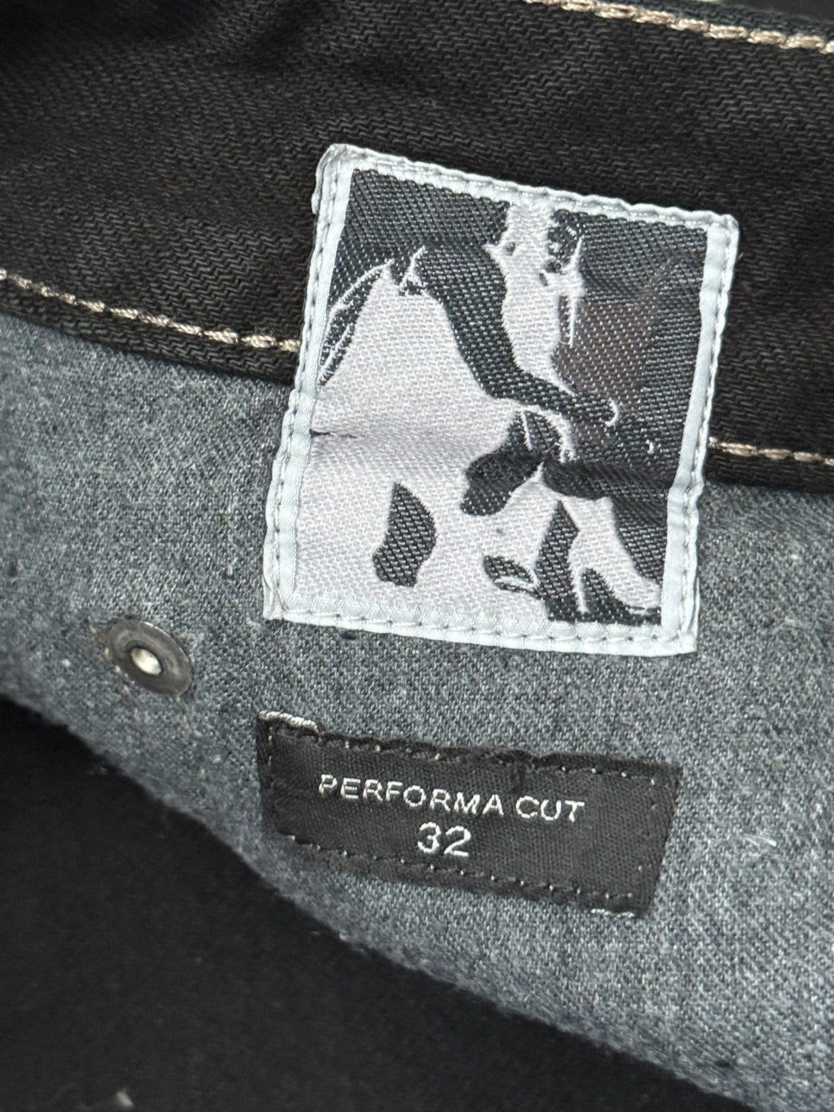 FW21 Rick Owens DRKSHDW Black Waxed Performa Cut Denim Jeans
