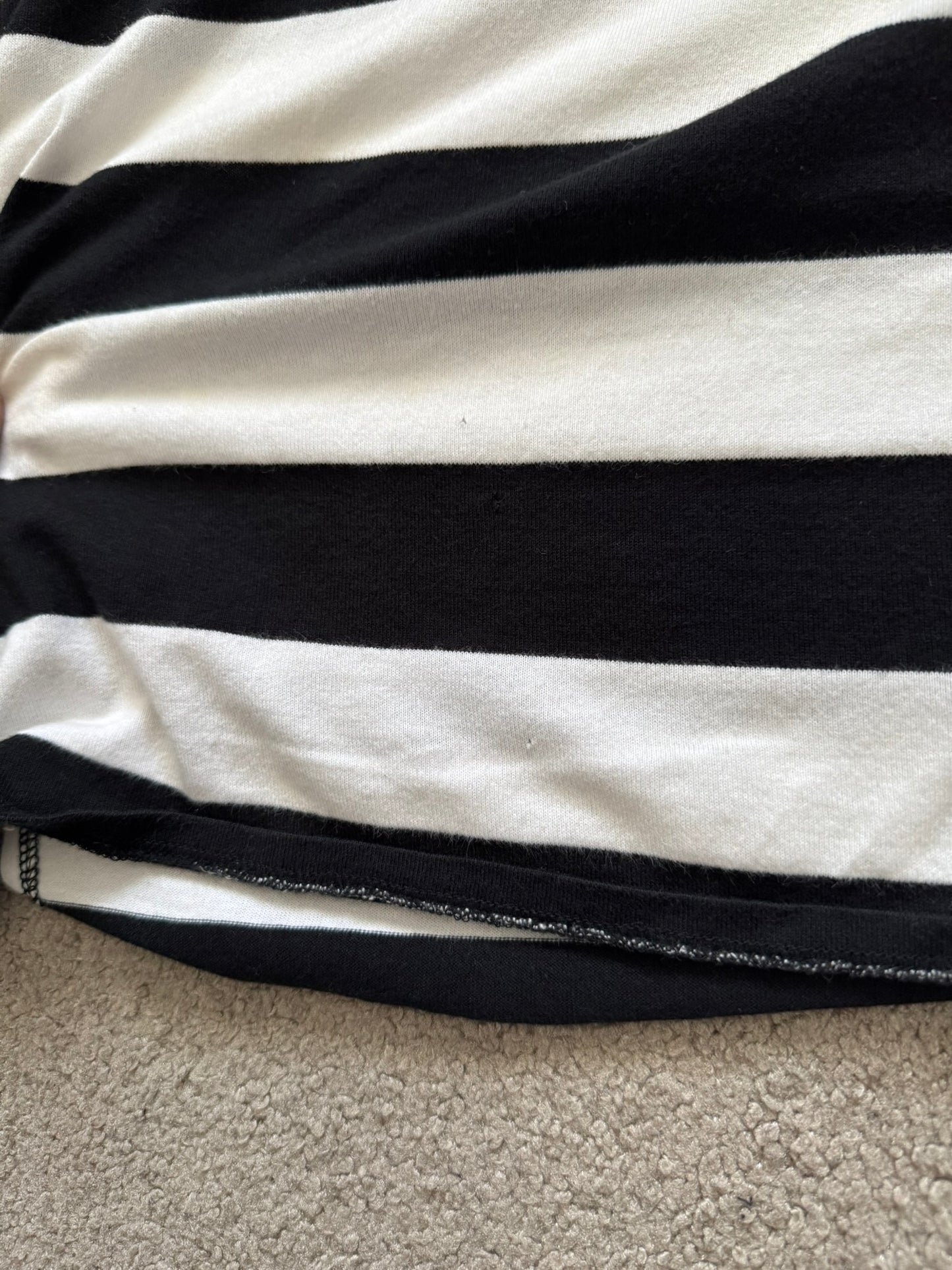 SS07 Undercover Striped Rugby Polo Long Sleeve Shirt