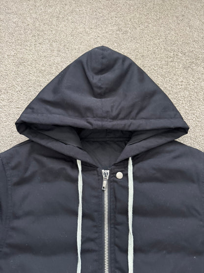 FW17 Rick Owens Mainline Hooded Padded Down Bomber Jacket