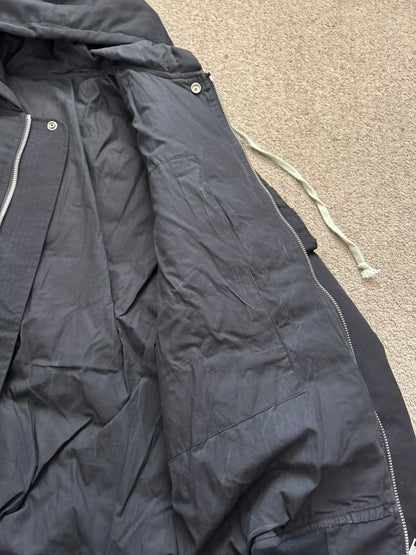 FW17 Rick Owens Mainline Hooded Padded Down Bomber Jacket