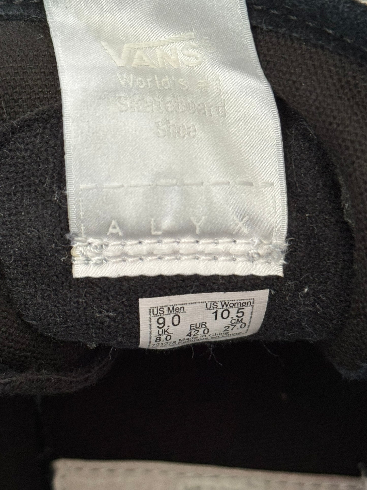 FW17 1017 ALYX 9SM x Vans OG Style 138 LX Sk8 Hi Sneakers