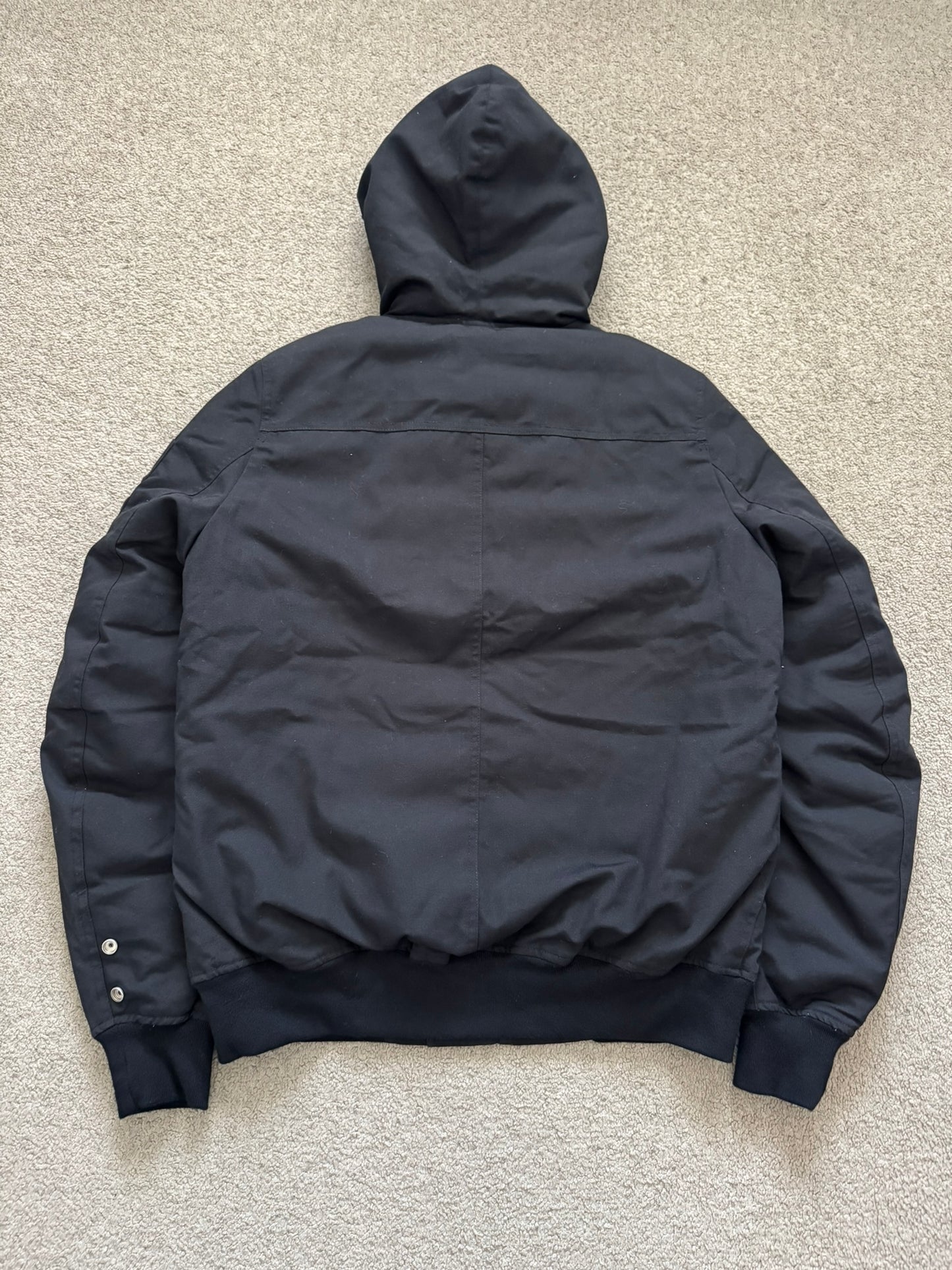 FW17 Rick Owens Mainline Hooded Padded Down Bomber Jacket