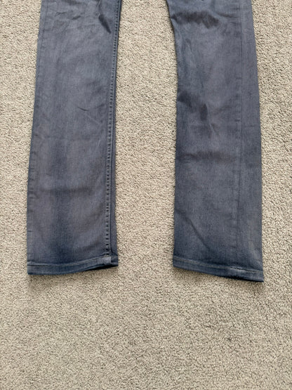 SS16 Rick Owens DRKSHDW Hustler Blue Detroit Cut Denim Jeans