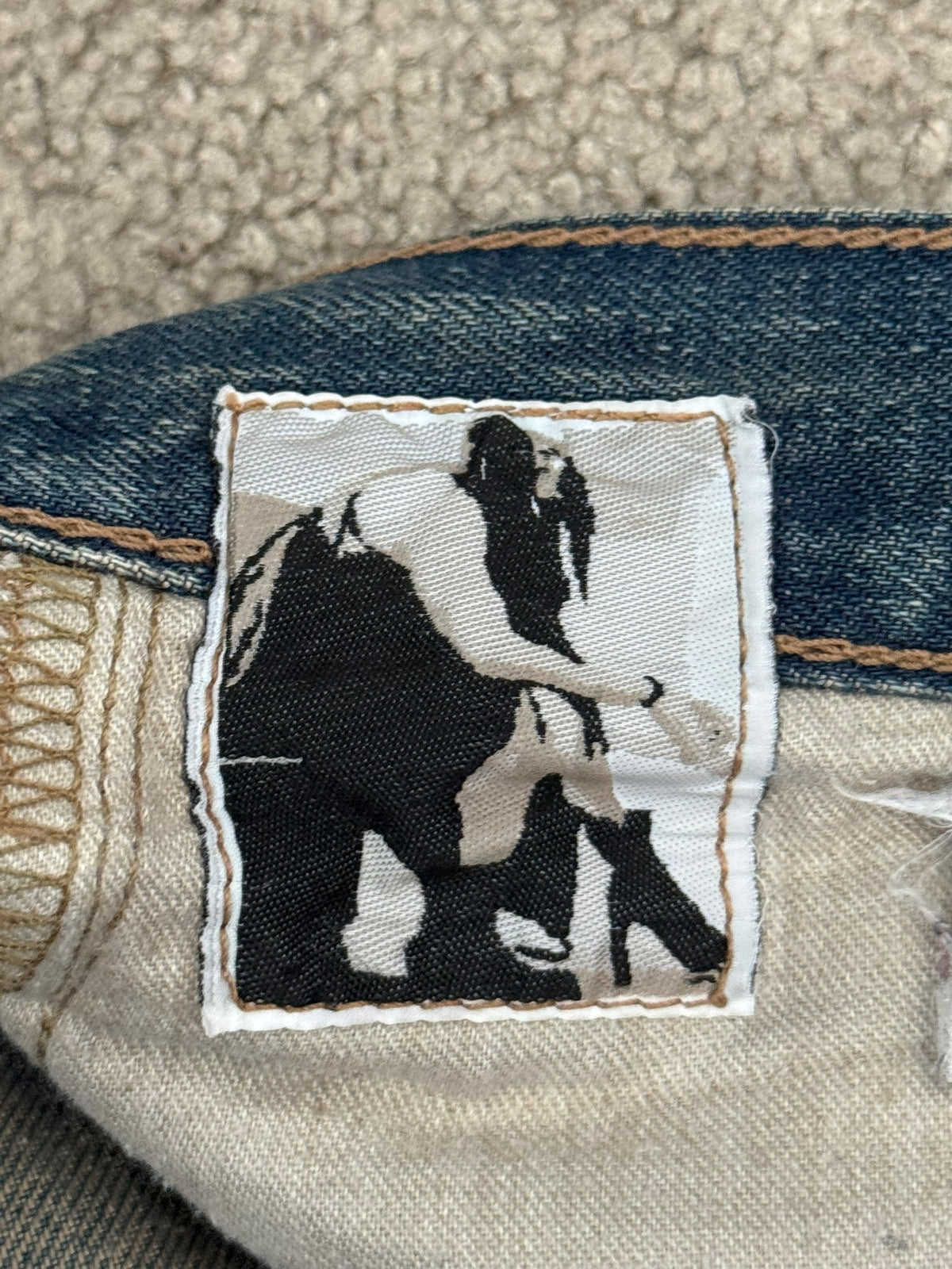 SS09 Rick Owens DRKSHDW "Strutter" Delave Dust Berlin Cut Denim Jeans
