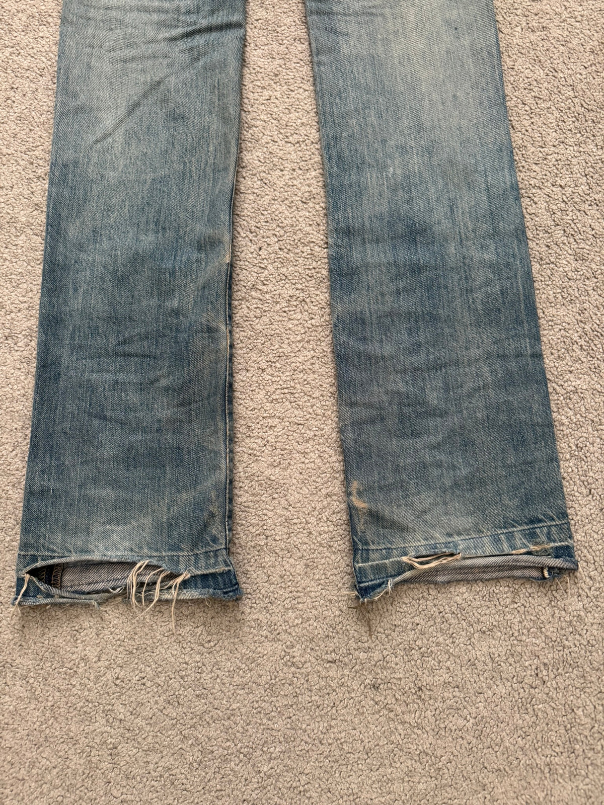 SS09 Rick Owens DRKSHDW "Strutter" Delave Dust Berlin Cut Denim Jeans