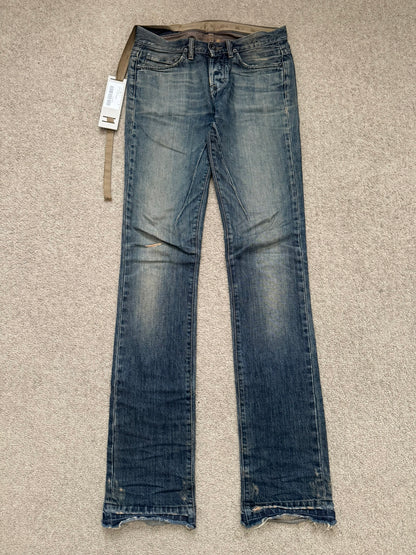 SS09 Rick Owens DRKSHDW "Strutter" Dark Shadow Berlin Cut Denim Jeans
