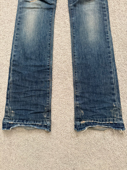 SS09 Rick Owens DRKSHDW "Strutter" Dark Shadow Berlin Cut Denim Jeans