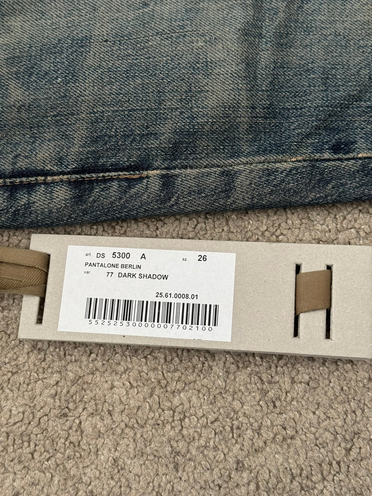 SS09 Rick Owens DRKSHDW "Strutter" Dark Shadow Berlin Cut Denim Jeans