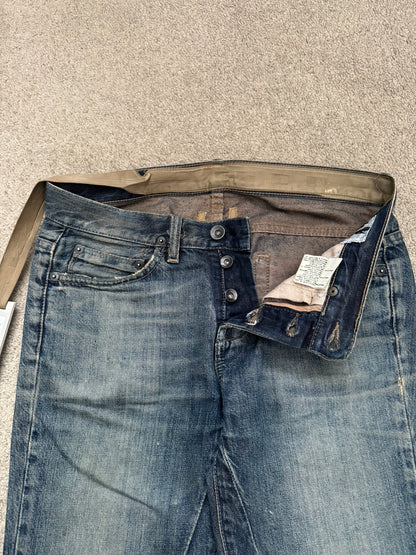 SS09 Rick Owens DRKSHDW "Strutter" Dark Shadow Berlin Cut Denim Jeans