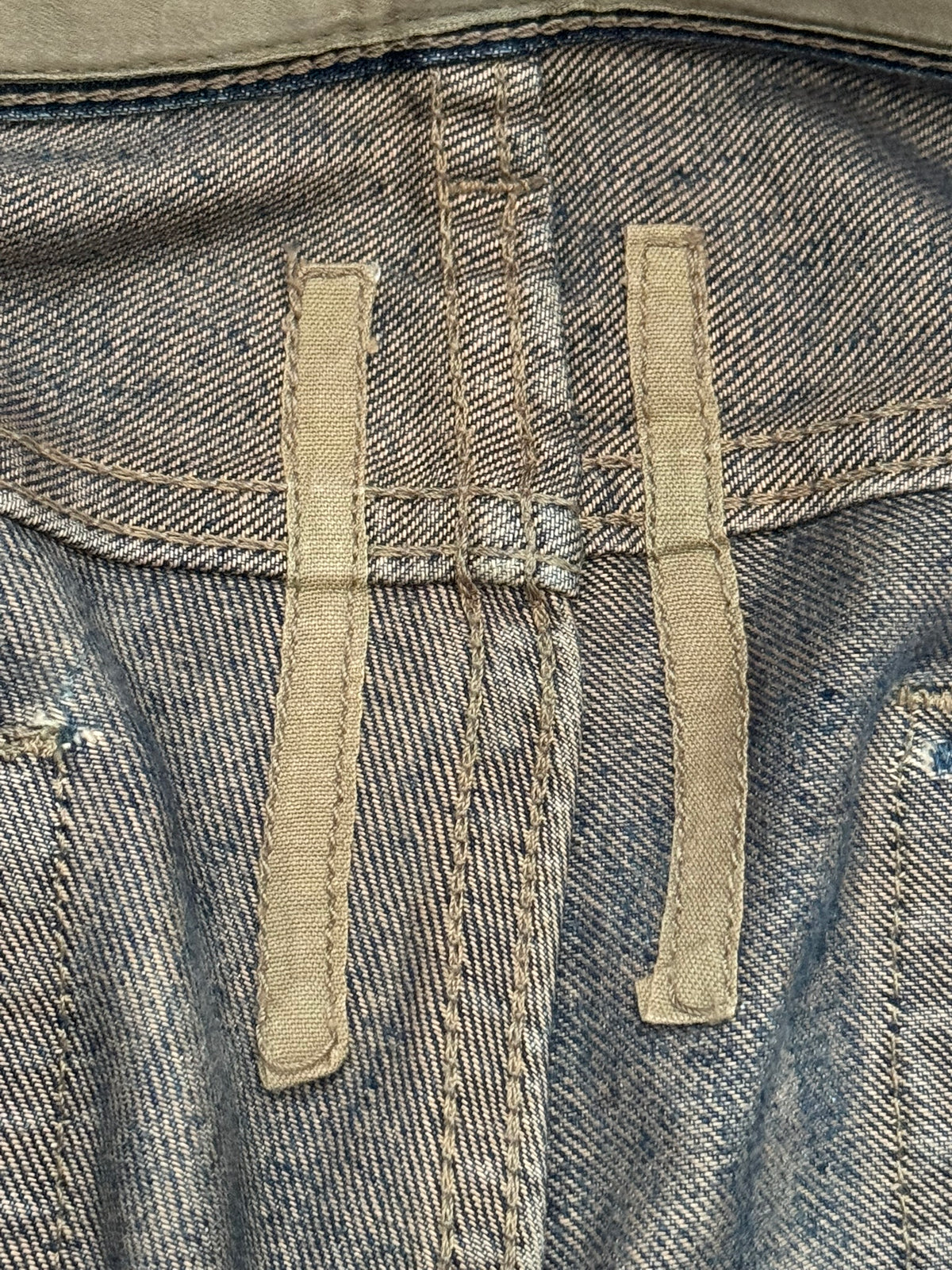 SS09 Rick Owens DRKSHDW "Strutter" Dark Shadow Berlin Cut Denim Jeans