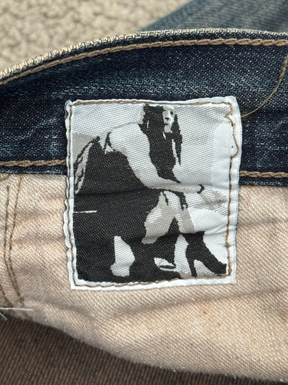 SS09 Rick Owens DRKSHDW "Strutter" Dark Shadow Berlin Cut Denim Jeans