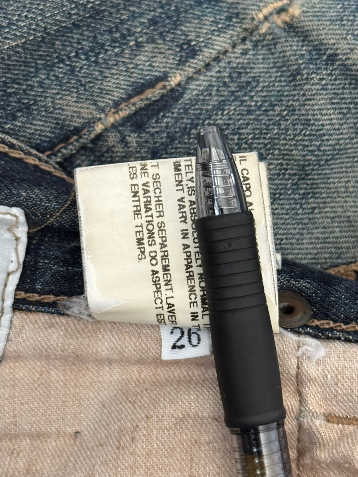 SS09 Rick Owens DRKSHDW "Strutter" Dark Shadow Berlin Cut Denim Jeans