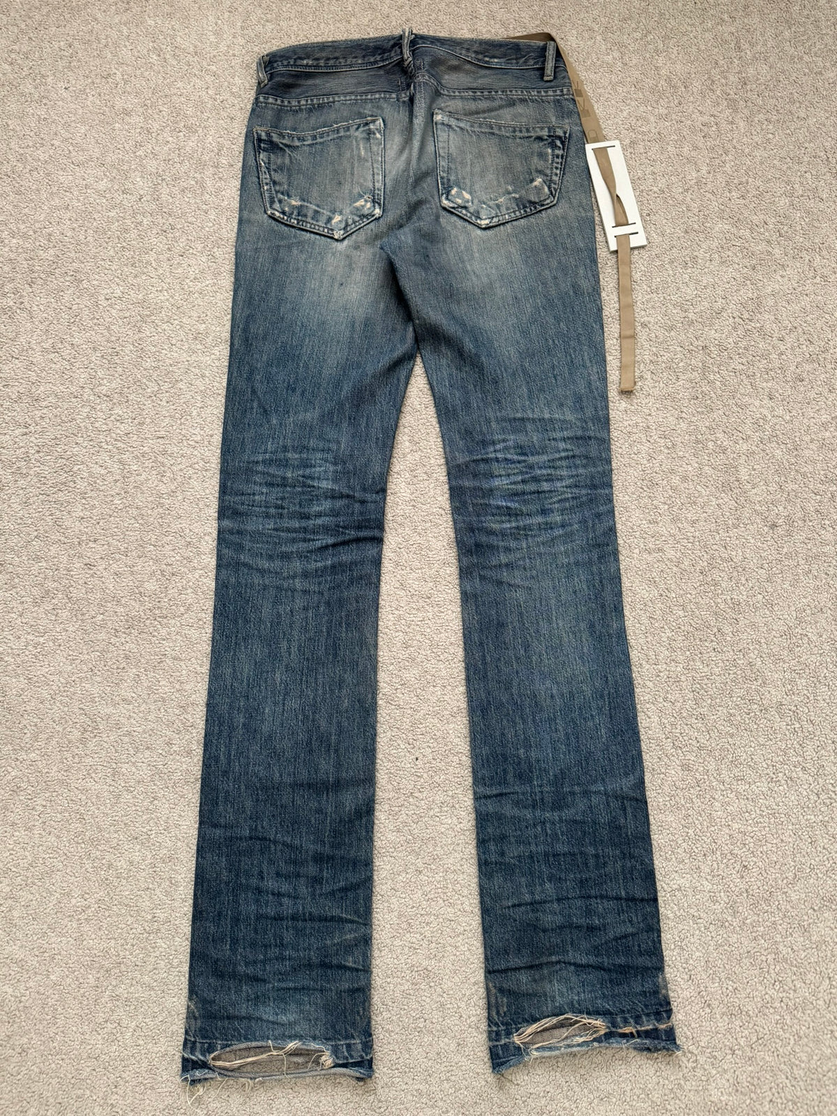 SS09 Rick Owens DRKSHDW "Strutter" Dark Shadow Berlin Cut Denim Jeans