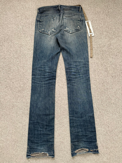 SS09 Rick Owens DRKSHDW "Strutter" Dark Shadow Berlin Cut Denim Jeans