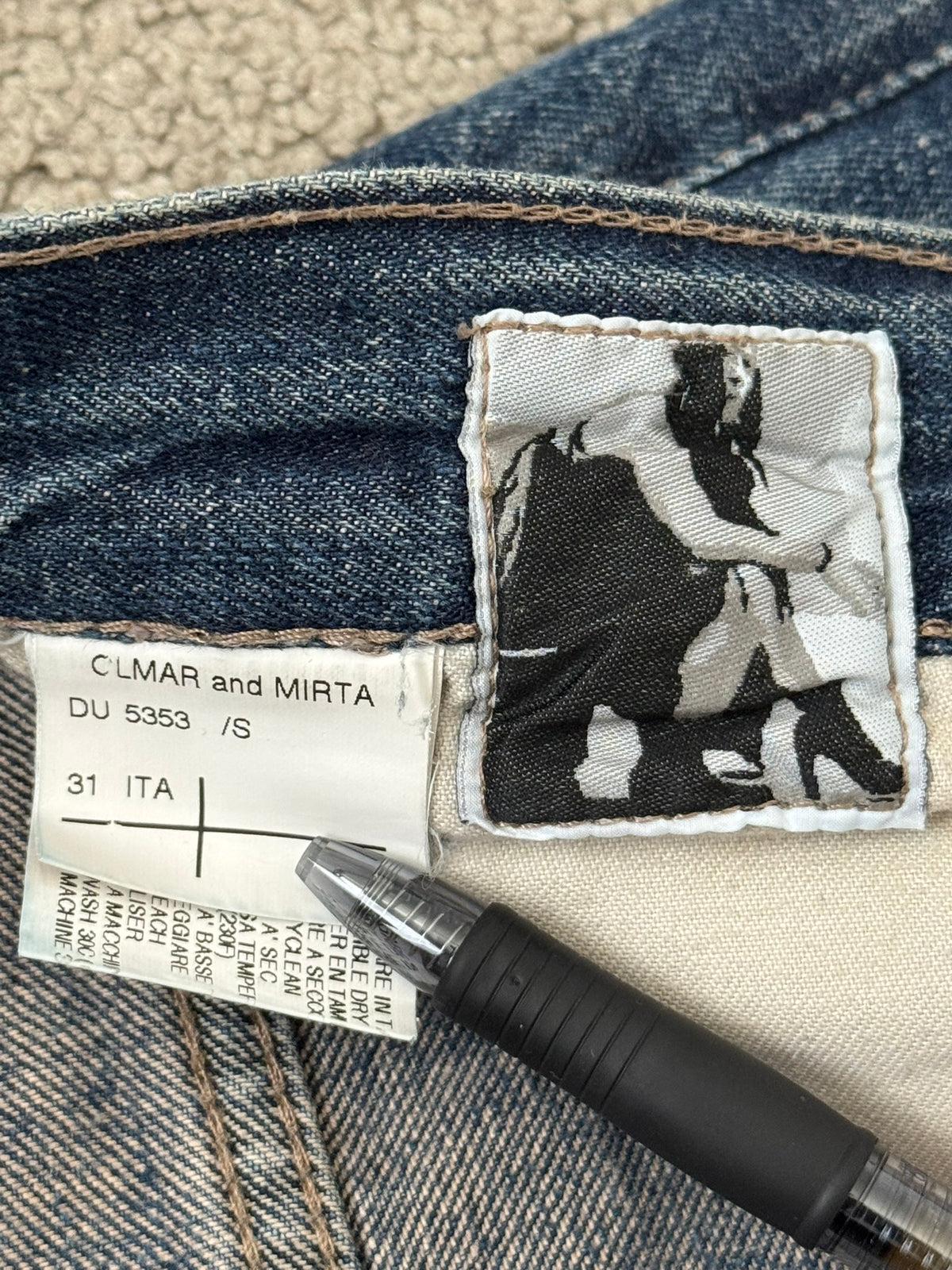 SS09 Rick Owens DRKSHDW "Strutter" Cutoff Detroit Cut Denim Shorts