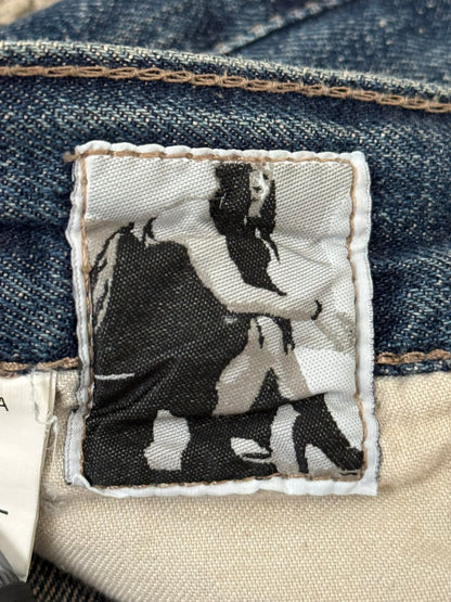 SS09 Rick Owens DRKSHDW "Strutter" Cutoff Detroit Cut Denim Shorts