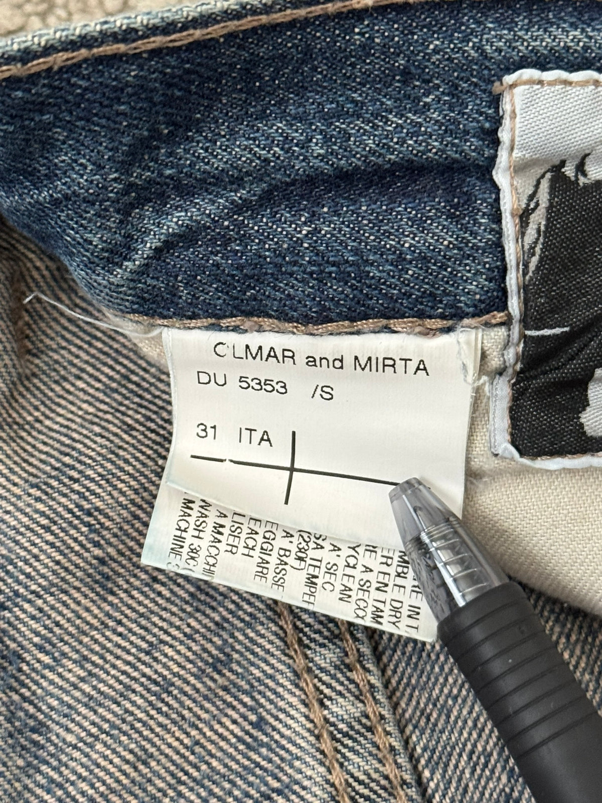 SS09 Rick Owens DRKSHDW "Strutter" Cutoff Detroit Cut Denim Shorts