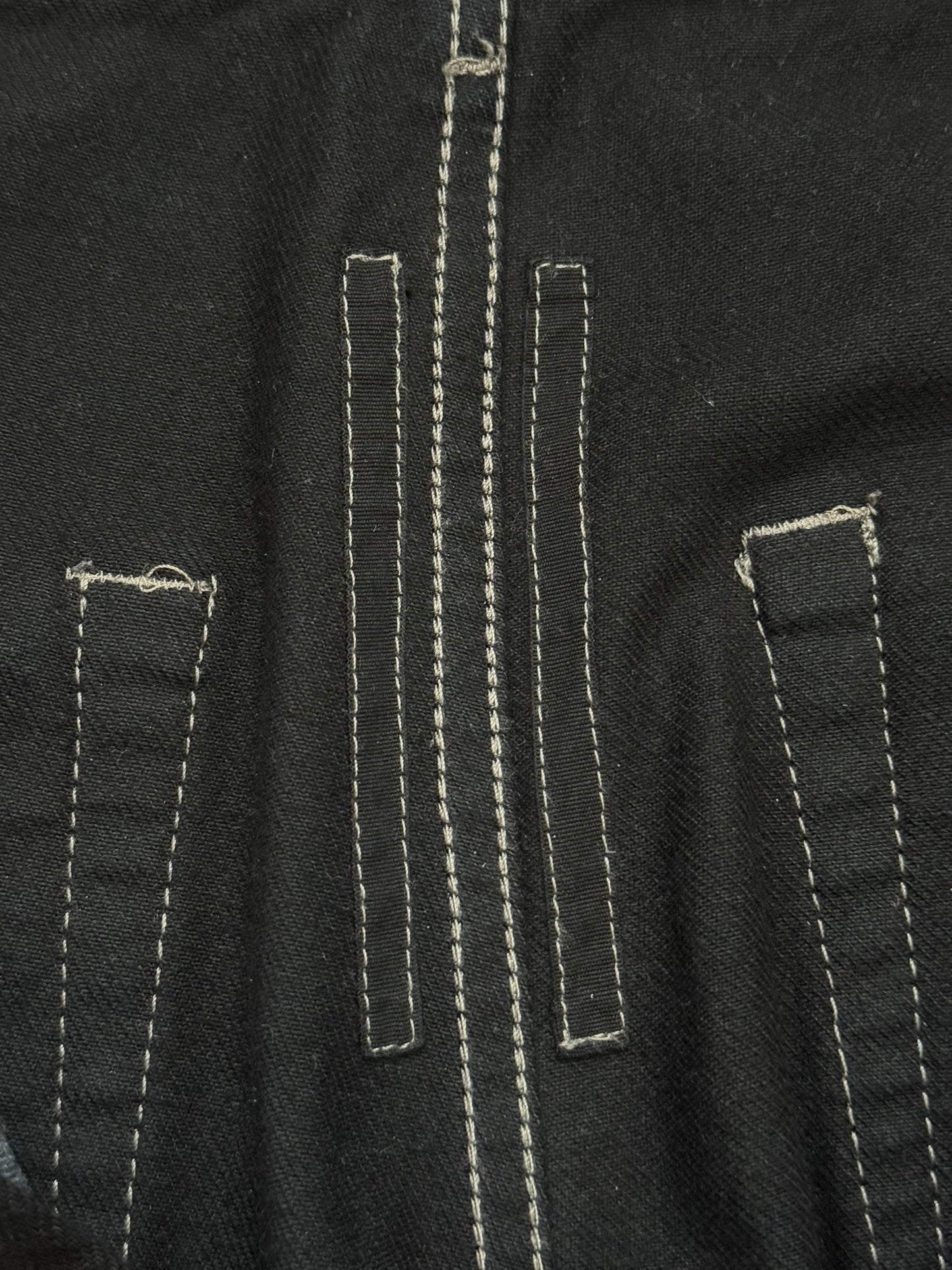 SS23 Rick Owens DRKSHDW Black Waxed Geth Cut Denim Jeans