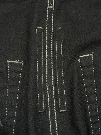 SS23 Rick Owens DRKSHDW Black Waxed Geth Cut Denim Jeans