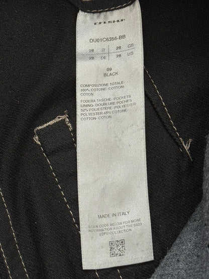 SS23 Rick Owens DRKSHDW Black Waxed Geth Cut Denim Jeans