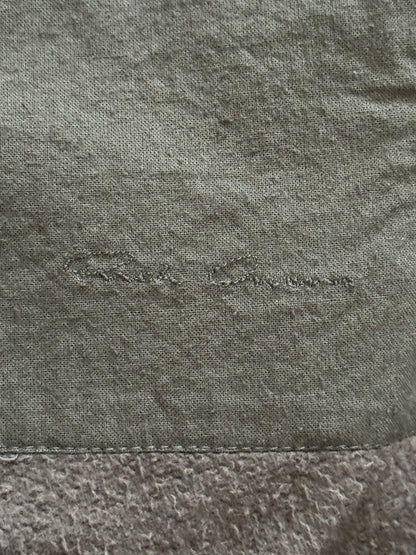 FW11 Rick Owens Wool Lined Dark Dust Mollino Leather Jacket