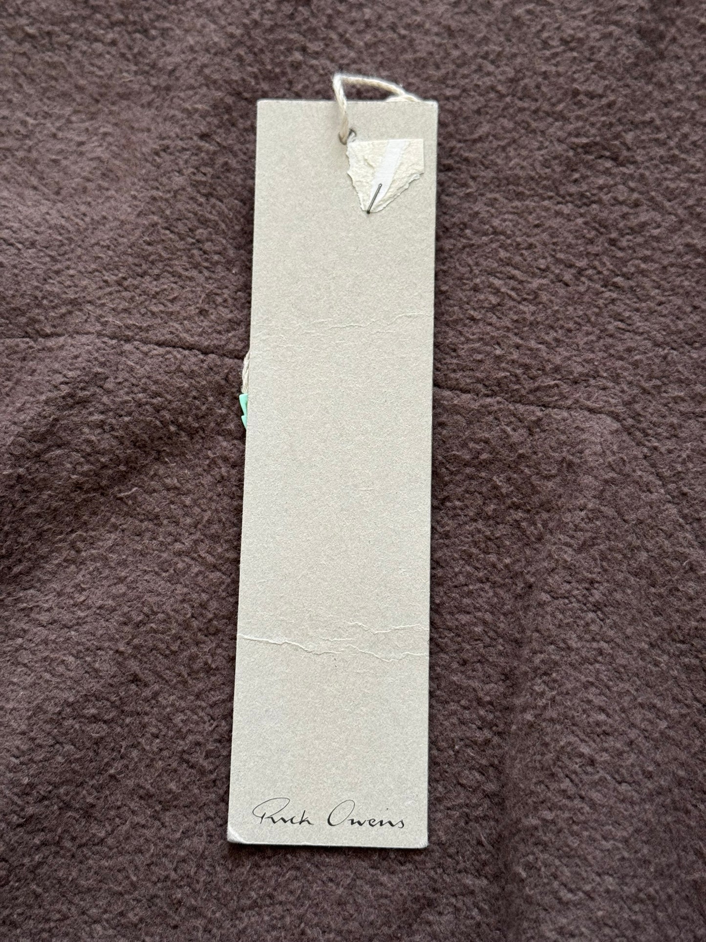 FW11 Rick Owens Wool Lined Dark Dust Mollino Leather Jacket