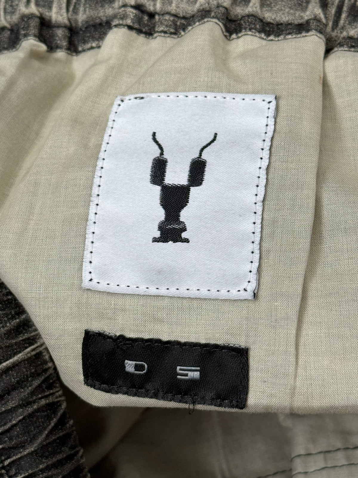 SS17 Rick Owens DRKSHDW Painted Waxed Creatch Cargo Pants