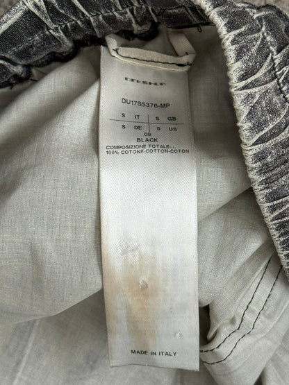 SS17 Rick Owens DRKSHDW Painted Waxed Creatch Cargo Pants