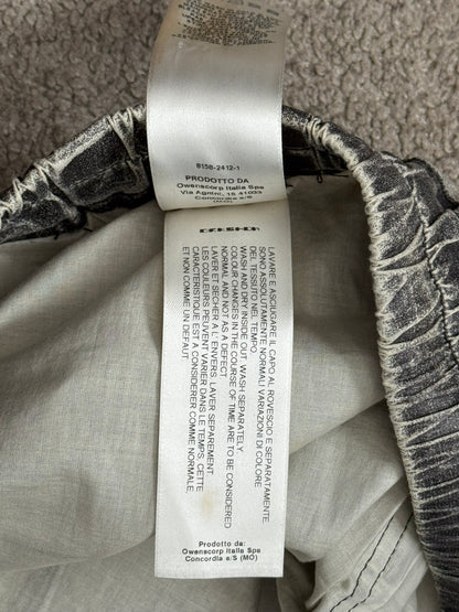 SS17 Rick Owens DRKSHDW Painted Waxed Creatch Cargo Pants