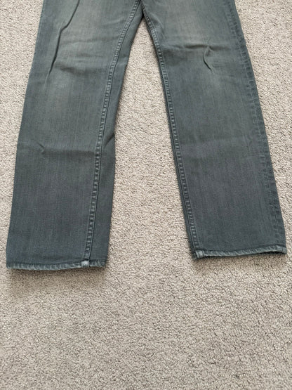 SS08 Number (N)ine Pain Crying Heart Grey/Green Denim Jeans