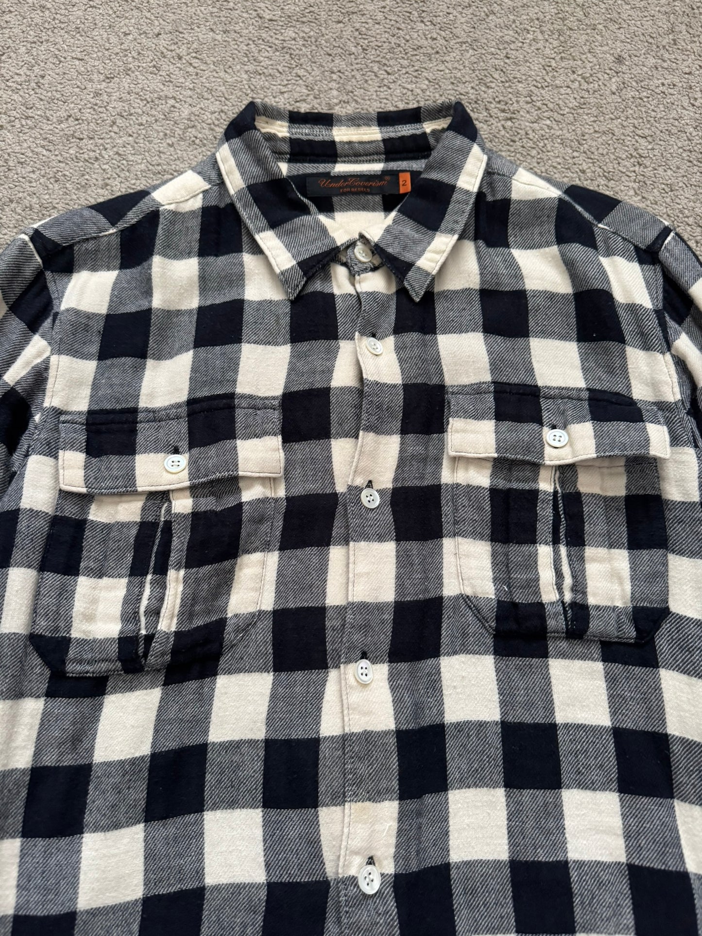 SS06 Undercover Tale of Zamiang Hybrid Flannel Shirt