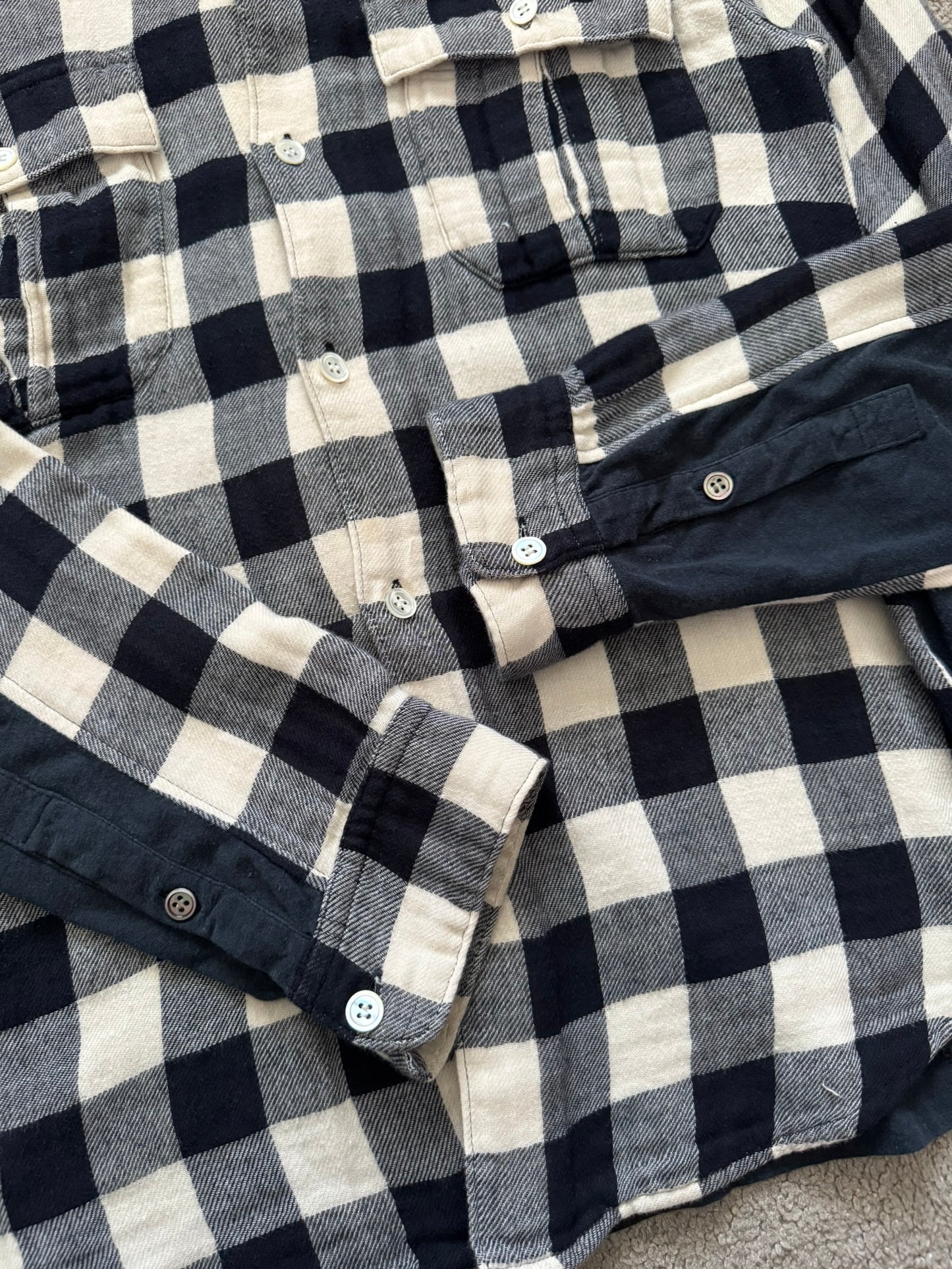 SS06 Undercover Tale of Zamiang Hybrid Flannel Shirt
