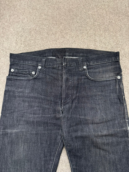 AW06 Dior Homme by Hedi Slimane MIJ Black Glitter Denim Jeans