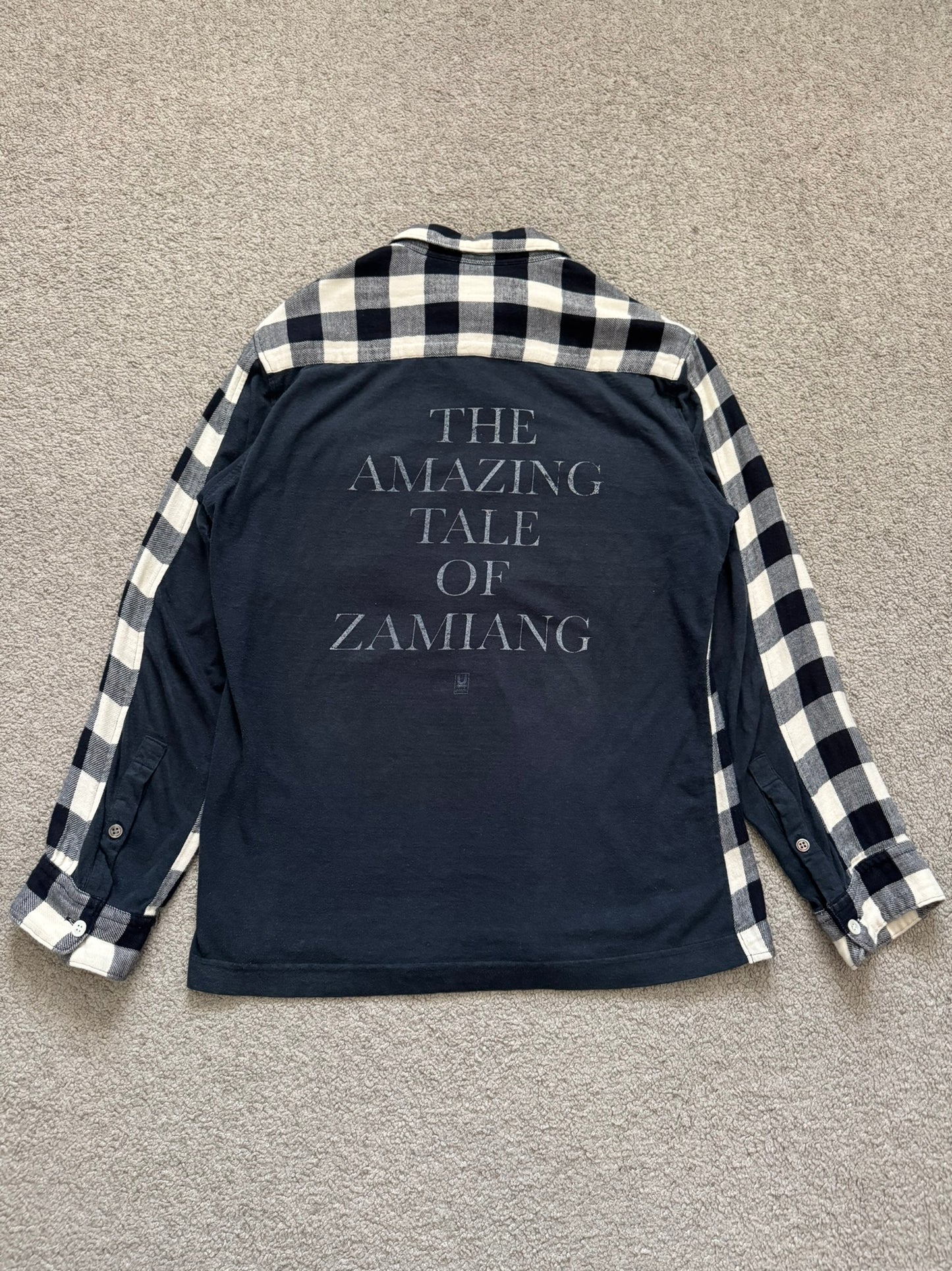 SS06 Undercover Tale of Zamiang Hybrid Flannel Shirt