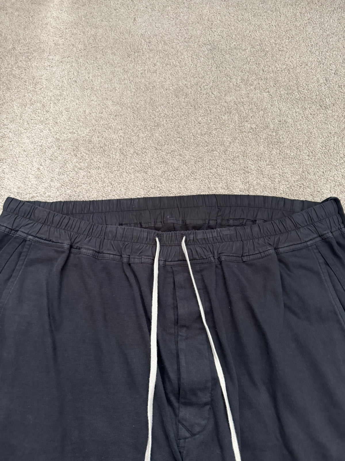 FW22 Rick Owens DRKSHDW "Strobe" Black Berlin Sweatpants