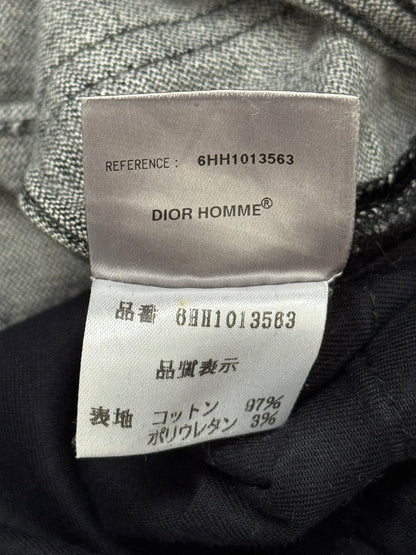 AW06 Dior Homme by Hedi Slimane MIJ Black Glitter Denim Jeans