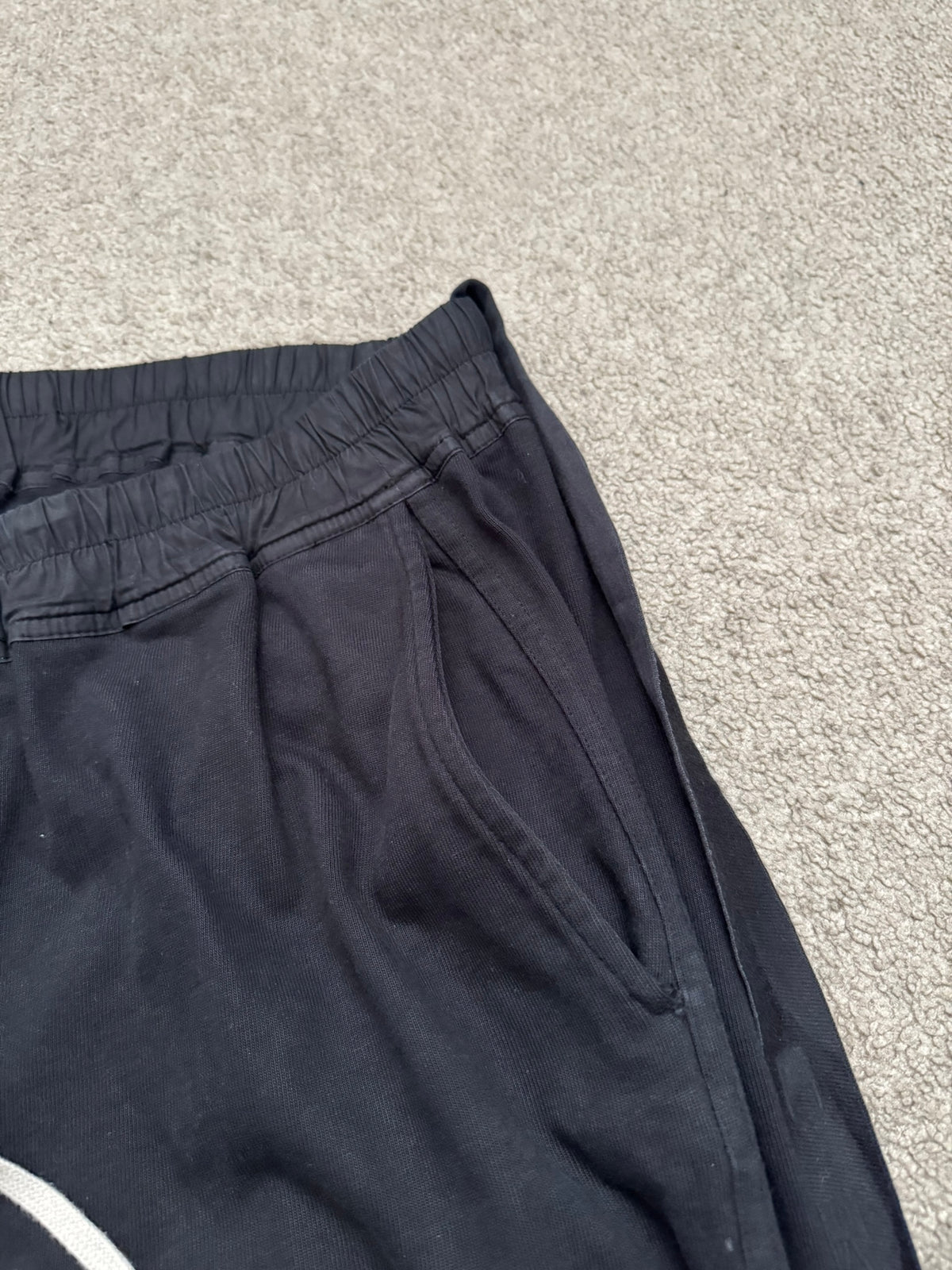 FW22 Rick Owens DRKSHDW "Strobe" Black Berlin Sweatpants