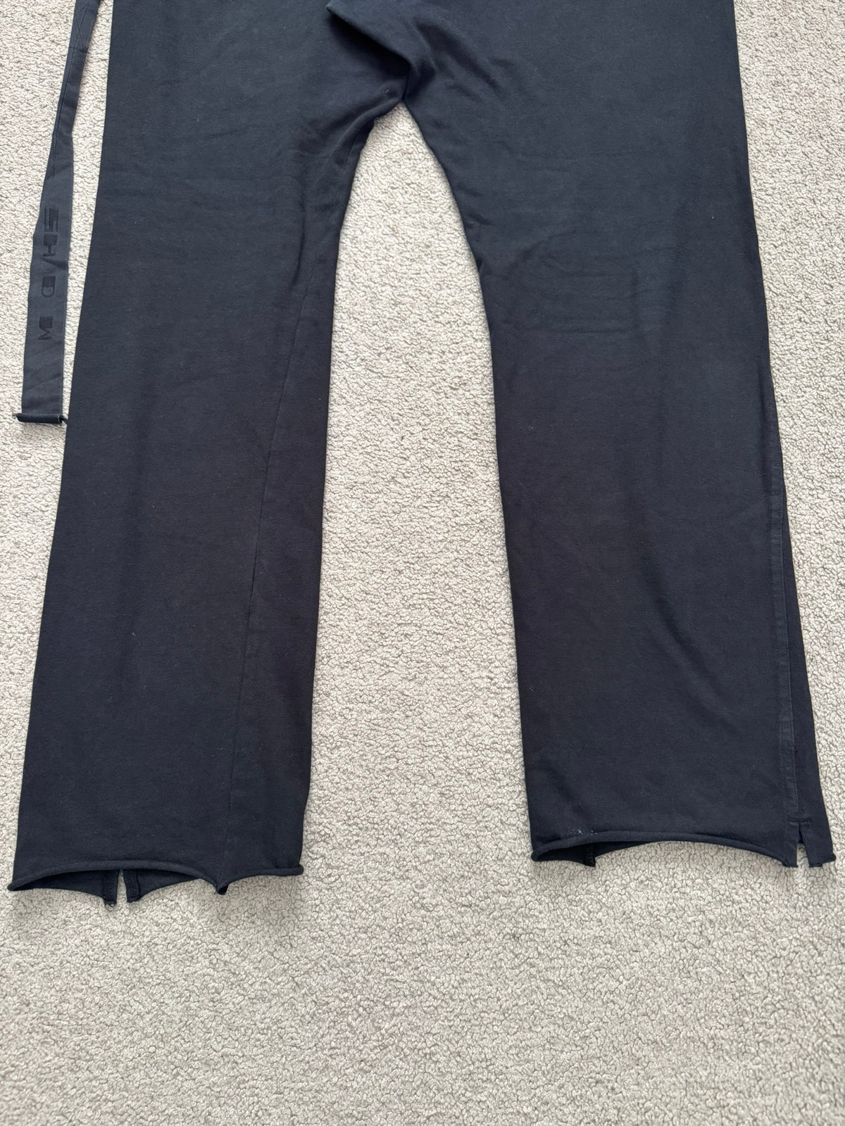 FW22 Rick Owens DRKSHDW "Strobe" Black Berlin Sweatpants