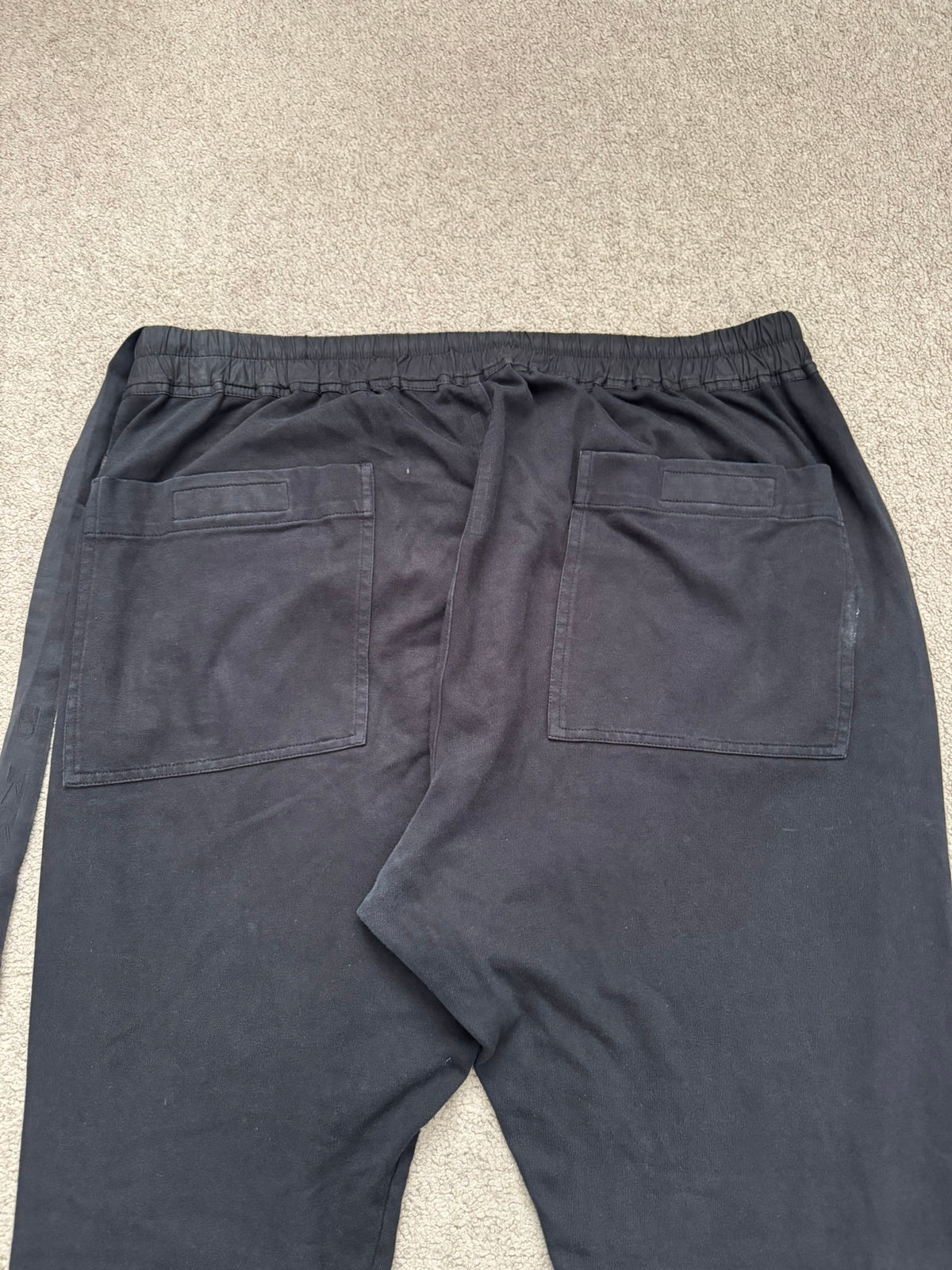 FW22 Rick Owens DRKSHDW "Strobe" Black Berlin Sweatpants