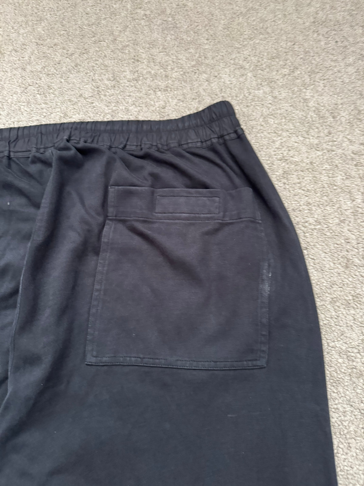 FW22 Rick Owens DRKSHDW "Strobe" Black Berlin Sweatpants