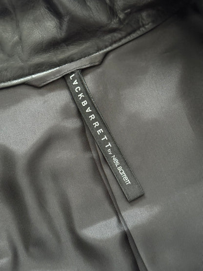 BLACKBARRETT by Neil Barrett Asymmetric Zip Leather Jacket