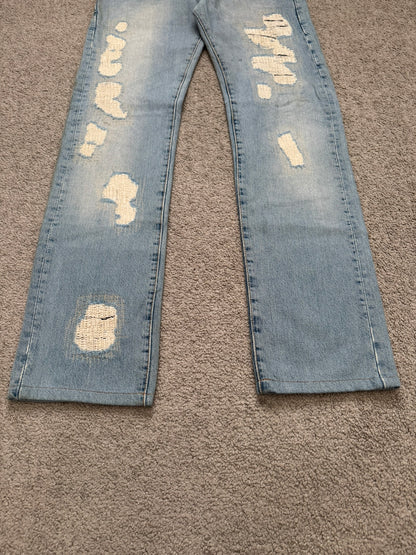 SS06 Dior Homme by Hedi Slimane Crash Distressed Denim Jeans