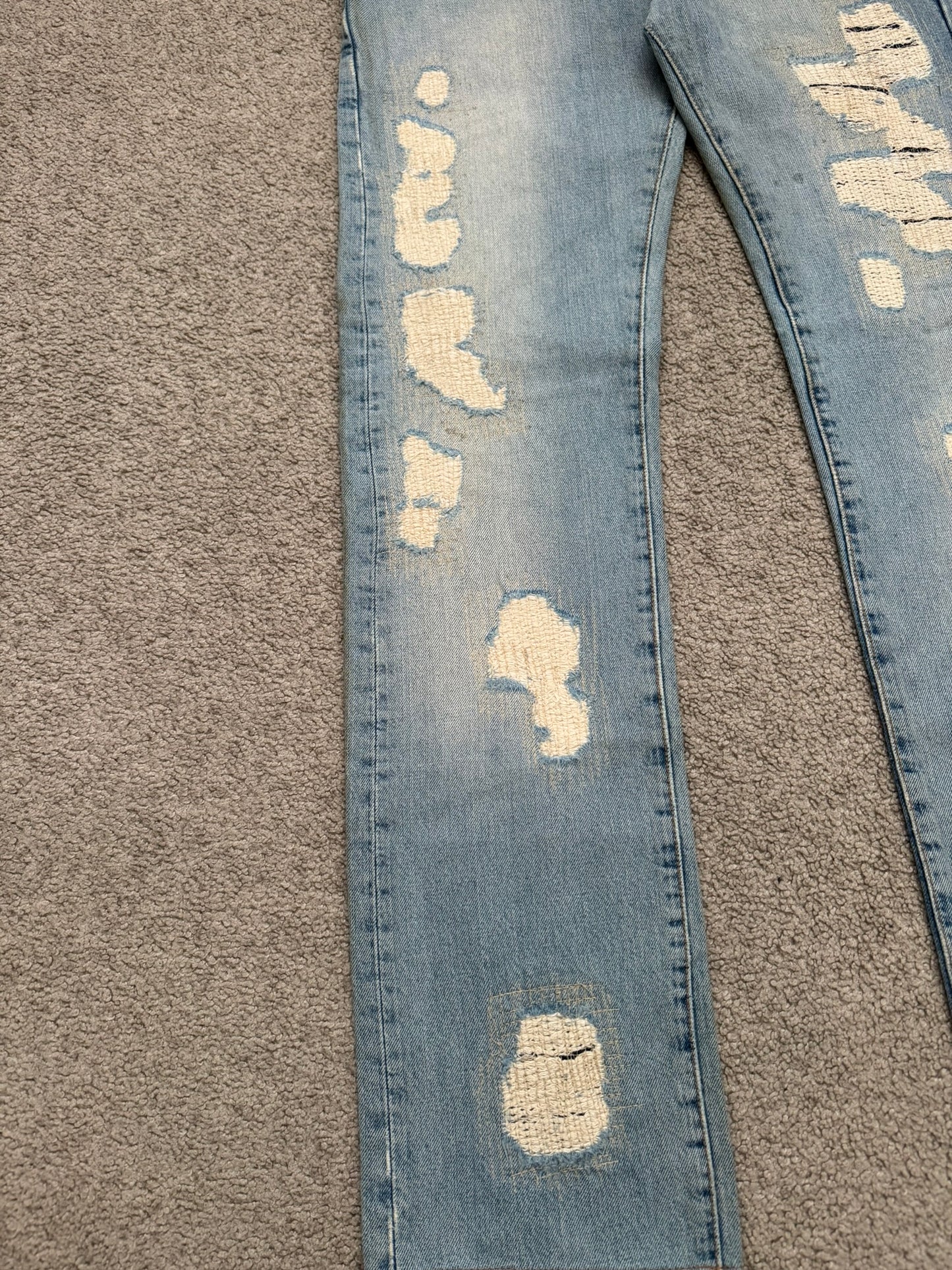 SS06 Dior Homme by Hedi Slimane Crash Distressed Denim Jeans