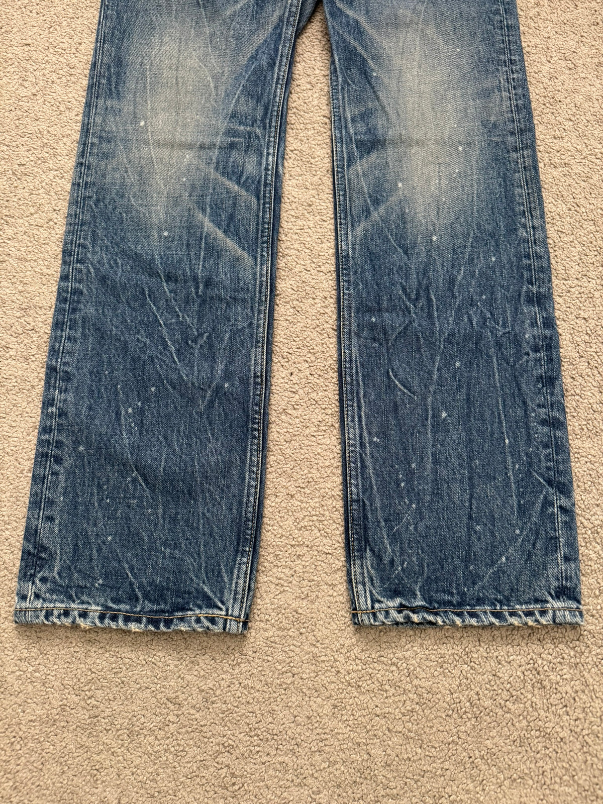 AW09 Number (N)ine Paint Cargo Bush Crying Heart Denim Jeans