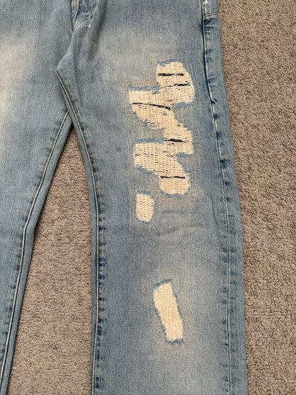 SS06 Dior Homme by Hedi Slimane Crash Distressed Denim Jeans