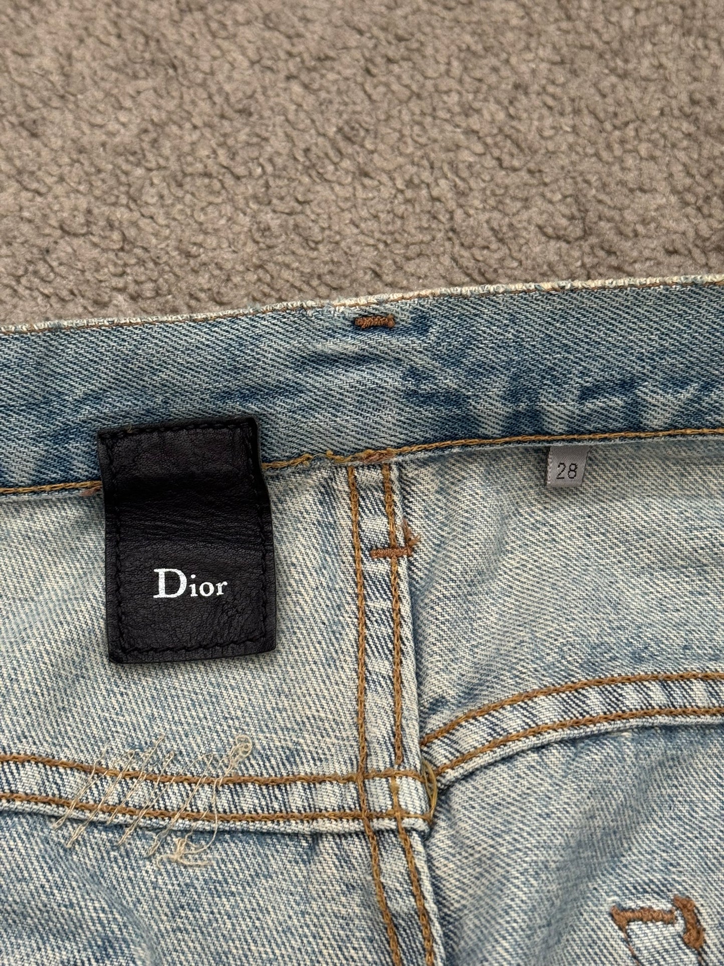 SS06 Dior Homme by Hedi Slimane Crash Distressed Denim Jeans