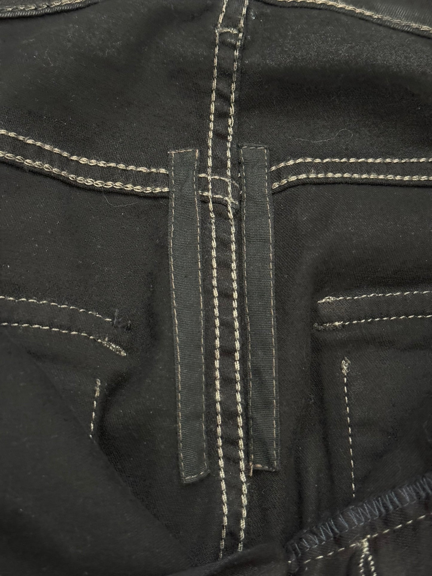 FW13 Rick Owens DRKSHDW Black Waxed Memphis Biker Denim Jeans