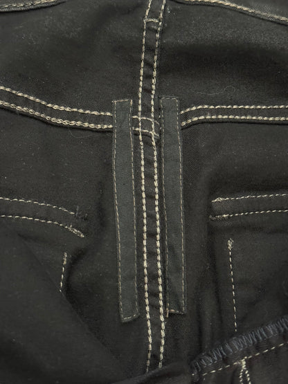 FW13 Rick Owens DRKSHDW Black Waxed Memphis Biker Denim Jeans
